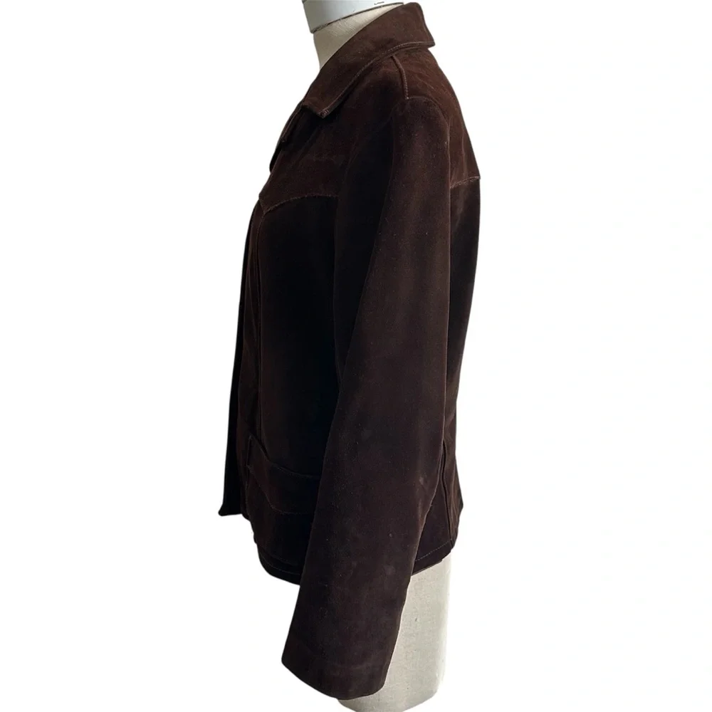 Vintage 60s Lady Californian Brown Suede Western Jacket - Picture 3 of 14